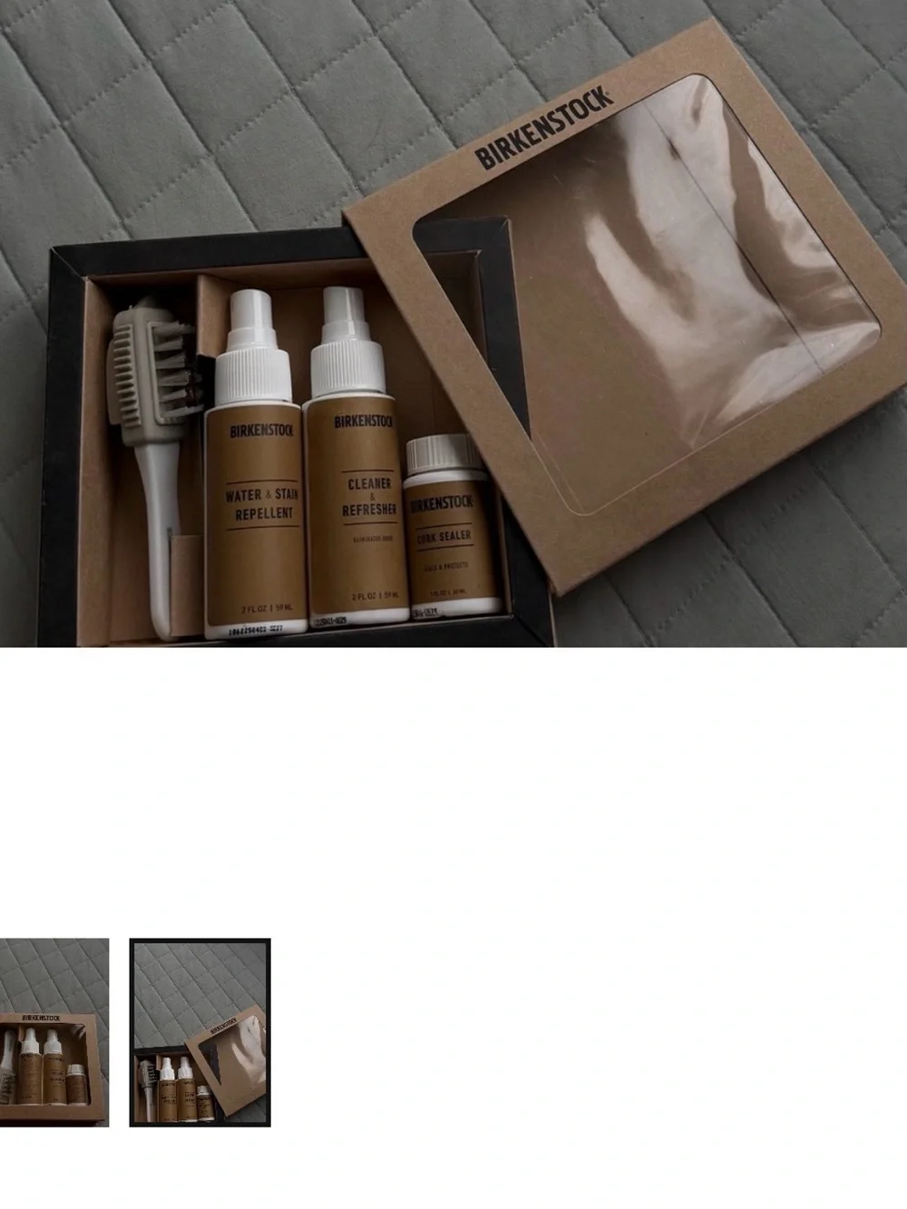 Birkenstock Cleaner & Refresher Kit in Brown and White